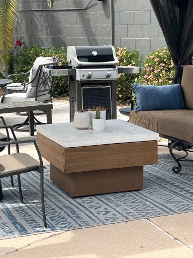 WHITE TERRAZZO TABLE